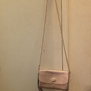 Gold Chain Crossbody Bag - Women's Metallic Shoulder Purse